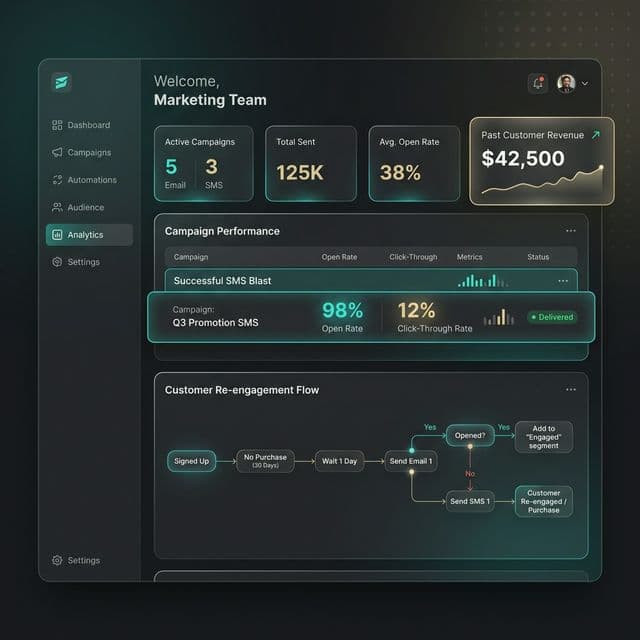 Email and SMS Marketing Dashboard